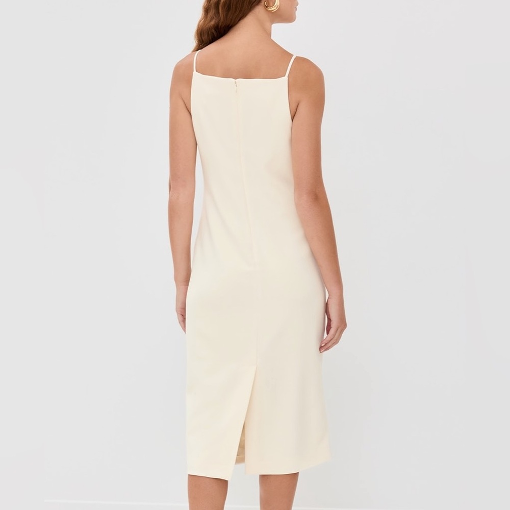 STAUD Cream Una Midi Dress - Picture 2 of 5